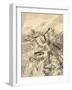 The Battle of Tours Aka the Battle of Poitiers, 732. from Agenda Buvard Du Bon Marche Published…-null-Framed Giclee Print