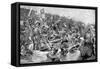 The Battle of Towton, 29 March 1461-Richard Caton Woodville II-Framed Stretched Canvas
