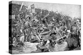 The Battle of Towton, 29 March 1461-Richard Caton Woodville II-Stretched Canvas