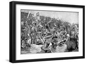 The Battle of Towton, 29 March 1461-Richard Caton Woodville II-Framed Giclee Print