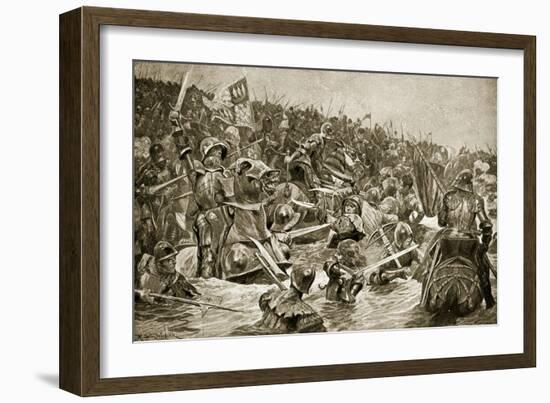 The Battle of Towton, Illustration from 'Hutchinson's Story of the British Nation', C.1923-Richard Caton Woodville II-Framed Giclee Print