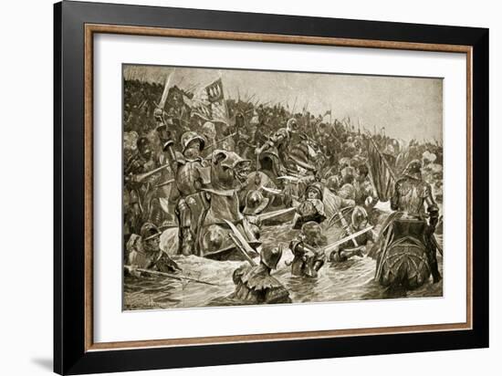 The Battle of Towton, Illustration from 'Hutchinson's Story of the British Nation', C.1923-Richard Caton Woodville II-Framed Giclee Print
