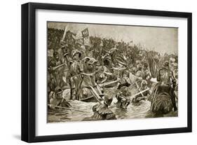 The Battle of Towton, Illustration from 'Hutchinson's Story of the British Nation', C.1923-Richard Caton Woodville II-Framed Giclee Print