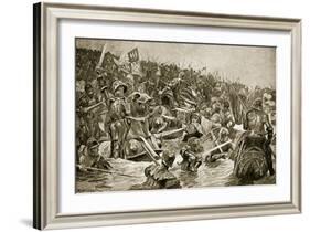 The Battle of Towton, Illustration from 'Hutchinson's Story of the British Nation', C.1923-Richard Caton Woodville II-Framed Giclee Print