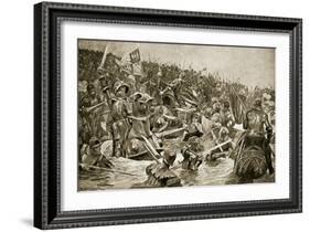 The Battle of Towton, Illustration from 'Hutchinson's Story of the British Nation', C.1923-Richard Caton Woodville II-Framed Giclee Print