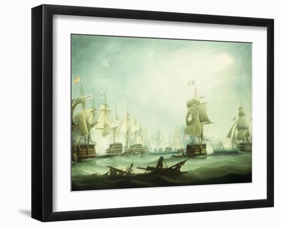 The Battle of Trafalgar, 1805-Thomas Buttersworth-Framed Giclee Print