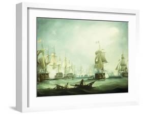 The Battle of Trafalgar, 1805-Thomas Buttersworth-Framed Giclee Print