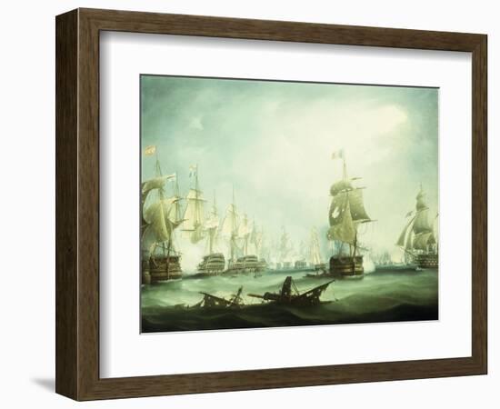 The Battle of Trafalgar, 1805-Thomas Buttersworth-Framed Giclee Print