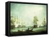 The Battle of Trafalgar, 1805-Thomas Buttersworth-Framed Stretched Canvas