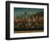 The Battle of Trafalgar, 21 October 1805', British School, 19Th Century (Oil on Canvas)-British School-Framed Giclee Print