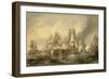 The Battle of Trafalgar, 21 October 1805, C.1836 (Oil on Canvas)-George the Elder Chambers-Framed Giclee Print