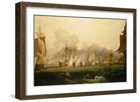 The Battle of Trafalgar, 21 October 1805, Early 19Th Century (Oil on Canvas)-Samuel Drummond-Framed Giclee Print