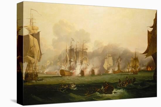 The Battle of Trafalgar, 21 October 1805, Early 19Th Century (Oil on Canvas)-Samuel Drummond-Stretched Canvas