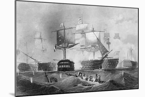 The Battle of Trafalgar, 21 October 1805-Albert Henry Payne-Mounted Giclee Print