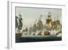 The Battle of Trafalgar, 21st October 1805, for J. Jenkins's "Naval Achievements"-Thomas Whitcombe-Framed Giclee Print