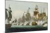 The Battle of Trafalgar, 21st October 1805, for J. Jenkins's "Naval Achievements"-Thomas Whitcombe-Mounted Giclee Print