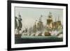 The Battle of Trafalgar, 21st October 1805, for J. Jenkins's "Naval Achievements"-Thomas Whitcombe-Framed Giclee Print