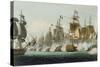 The Battle of Trafalgar, 21st October 1805, for J. Jenkins's "Naval Achievements"-Thomas Whitcombe-Stretched Canvas