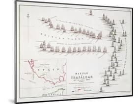 The Battle of Trafalgar, 21st October 1805, the British Breaking the French and Spanish Line-Alexander Keith Johnston-Mounted Giclee Print