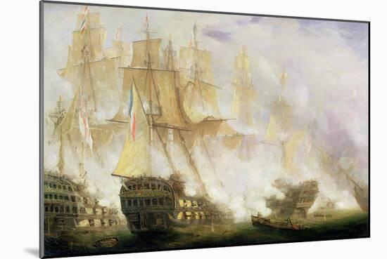 The Battle of Trafalgar, c.1841-John Christian Schetky-Mounted Giclee Print