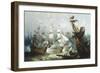 The Battle of Trafalgar, c.1875-John Callow-Framed Giclee Print