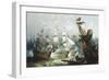 The Battle of Trafalgar, c.1875-John Callow-Framed Giclee Print