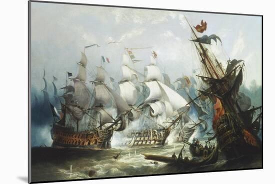 The Battle of Trafalgar, c.1875-John Callow-Mounted Giclee Print