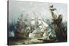 The Battle of Trafalgar, c.1875-John Callow-Stretched Canvas