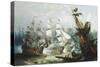 The Battle of Trafalgar, c.1875-John Callow-Stretched Canvas