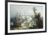 The Battle of Trafalgar, c.1875-John Callow-Framed Giclee Print