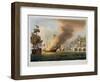 The Battle of Trafalgar, October 21st 1805, for J. Jenkins's "Naval Achievements"-Thomas Whitcombe-Framed Giclee Print