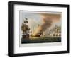 The Battle of Trafalgar, October 21st 1805, for J. Jenkins's "Naval Achievements"-Thomas Whitcombe-Framed Giclee Print