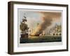 The Battle of Trafalgar, October 21st 1805, for J. Jenkins's "Naval Achievements"-Thomas Whitcombe-Framed Giclee Print