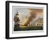 The Battle of Trafalgar, October 21st 1805, for J. Jenkins's "Naval Achievements"-Thomas Whitcombe-Framed Giclee Print