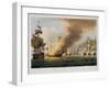 The Battle of Trafalgar, October 21st 1805, for J. Jenkins's "Naval Achievements"-Thomas Whitcombe-Framed Giclee Print