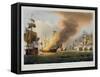 The Battle of Trafalgar, October 21st 1805, for J. Jenkins's "Naval Achievements"-Thomas Whitcombe-Framed Stretched Canvas