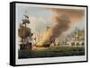 The Battle of Trafalgar, October 21st 1805, for J. Jenkins's "Naval Achievements"-Thomas Whitcombe-Framed Stretched Canvas