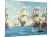 The Battle of Trafalgar-Montague Dawson-Mounted Art Print