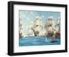 The Battle of Trafalgar-Montague Dawson-Framed Art Print