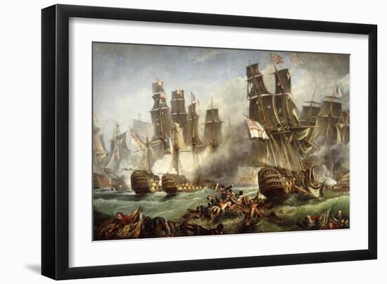 The Battle of Trafalgar-null-Framed Giclee Print