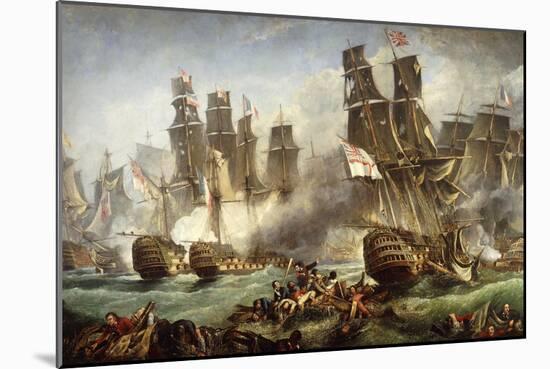 The Battle of Trafalgar-null-Mounted Giclee Print
