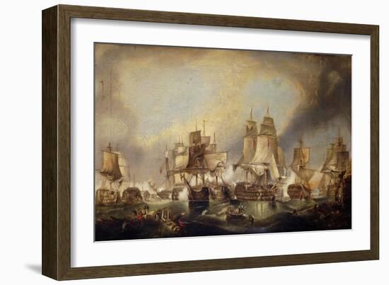 The Battle of Trafalgar-(after) William Clarkson Stanfield-Framed Giclee Print