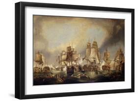 The Battle of Trafalgar-(after) William Clarkson Stanfield-Framed Giclee Print