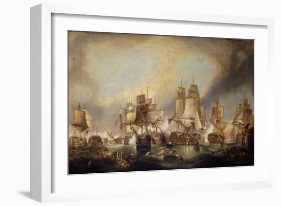 The Battle of Trafalgar-(after) William Clarkson Stanfield-Framed Giclee Print