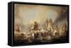 The Battle of Trafalgar-(after) William Clarkson Stanfield-Framed Stretched Canvas