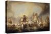 The Battle of Trafalgar-(after) William Clarkson Stanfield-Stretched Canvas