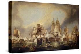 The Battle of Trafalgar-(after) William Clarkson Stanfield-Stretched Canvas