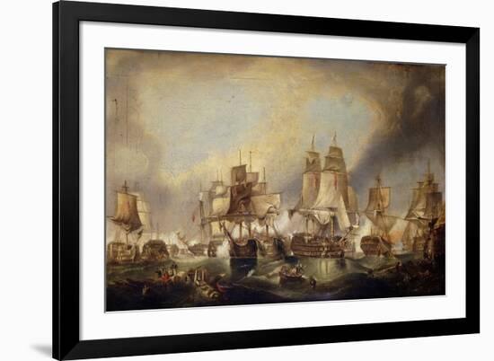 The Battle of Trafalgar-(after) William Clarkson Stanfield-Framed Giclee Print