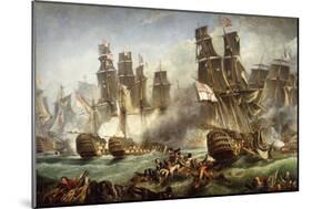 The Battle of Trafalgar-null-Mounted Giclee Print