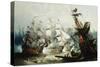 The Battle of Trafalgar-John Callow-Stretched Canvas